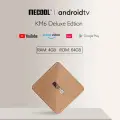 Mecool KM6 deluxe edition S905X4 TV Box Android 10 4 ГБ 64 ГБ Wi-Fi 6 Google Certified AV1 BT5.0 1000M Set Top Box Mecool KM6, KM6 4GB64GB, Европейская
