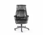 Кресло для руководителя Norden Мэдисон, экокожа, с подлокотниками, чёрное