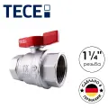 Кран шаровой для воды и газа TECE (13300010) резьба вр/вр 1 1/4 ручка-бабочка