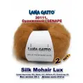 Пряжа Lana Gatto Silk Mohair Lux /Лана Гатто Силк Мохер с люрексом / цвет: #30111, Оранжевый / SENAPE (2 мотка)