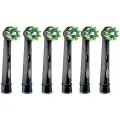 Насадки для электрической зубной щетки Oral-b Cross Action CleanMaximiser Black, 6 шт, для тщательного удаления налета