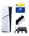 Приставка Sony Playstation 5 slim Digital 1 Tb+2-ой геймпад(камо)+зарядное+Делюкс 12 месяцев