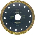 Диск алмазный Turbo по керамике/дектону/мрамору/граниту STONEMASTER Golden Discs Д125/1.1/9/22.23мм для УШМ