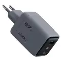 Сетевое зарядное устройство Aukey сетевое зарядное устройство Comet Mix 67W 2C+A Gray (AWC-PA-PA-C3G)