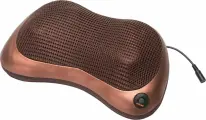 Массажная подушка ШЕЯ, плечи, спина , коричневая Bradex