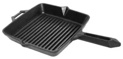 Сковорода-гриль чугунная Forester для стейков из мяса, птицы, рыбы