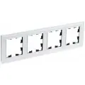 Рамка Systeme Electric (schneider Electric) SCHNEIDER ELECTRIC ATLASDESIGN NATURE, Органическое стекло Белый 4-постовая, ATN320104