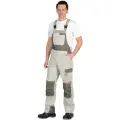 Полукомбинезон каспий молочный с оливой и песочным и СОП ткань Rodos р. 64-66/170-176 /Полукомбинезон рабочий мужской / Полукомбинезон рабочий