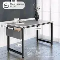 Стол письменный, компьютерный лофт INCUBE D004.120. WH, белый, 120х60х75см, с органайзером, ЛДСП, металл