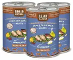 Влажный корм для щенков Перепёлка Solid Natura Holistic, упаковка 3 шт х 340 г