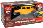 Радиоуправляемый внедорожник Play Smart Безумные гонки 9810 1:16 желтый