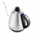 Чайник электрический Kitfort KT-689, 2200 Вт, нержавеющая сталь, 1 л, для варки кофе, терморегулятор, поддержание температуры, серебристый