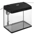 Аквариум SeaStar LS-500F в комплекте: LED-лампа двухцветная, фильтр, 56 л, черный