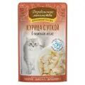 Деревенские лакомства конс. д/кошек Курица с уткой в нежном желе 70г 12шт