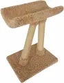 Когтеточка Косая ножка Пушок ковролин бежевая (1 шт)