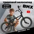 BMX Велосипед трюковой велик 20 дюймов MESAN 24101, черный, рама 10 дюймов