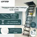 Ножничная лестница 80*120*300 LOFTSTEP LCS (CH), металлическая