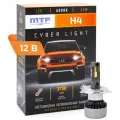 Светодиодные лампы H4 6000K 12V MTF Cyber light