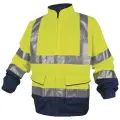 Куртка рабочая сигнальная Delta Plus PHVE2, цвет флуоресцентный жёлтый/синий, размер XXXL