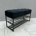 Банкетка с ящиком в прихожую для обуви 100х35х55 см STEEL MEBEL (БПЧ-0К6)