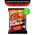 Лапша для варки Доширак Чан Рамен, острая жареная, 20 шт по 120 г