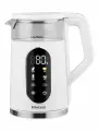 Чайник электрический белый Hietzel K-02 WH, 2200 ВТ, 1,7 л, сенсорный, эффект термоса, с выбором температуры