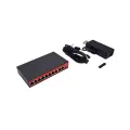 WI-PS210, Коммутатор неуправляемый PoE 120Вт, порты 8 PoE FE, 2FE, режим 250м и VLAN, Watchdog, v4