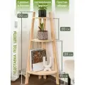 Стеллаж ВОЛХАМ, деревянный, для зонирования, 3 полки, 32х45,20х98 см