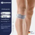 Защита колена BAUERFEIND German Original Patella Strap для бега, прыжков со скакалкой, размер 2, titanium gray, 1 шт
