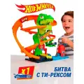 Игрушечный трек Mattel Hot Wheels JBM73 битва с динозавром Ти-Рекс Хот Вилс