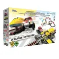 Игровой набор Серебряный путь “Поезд и внедорожник“ (ж/д 185 см, трек 2 уровня 337 см, свет,