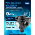 Реле давления для насоса с манометром A&P (AP03A04)