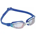 Очки для плавания стартовые Phelps XCEED Titanium Mirror, blue/white