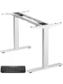 Подстолье с электроприводом ONKRON CDF222E, металлическая опора для стола с двумя моторами и модулем управления, белый