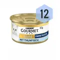 Gourmet Gold - тунец. Влажный корм для кошек. Паштет. 12 баночек.