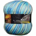 Пряжа Color City венецианская осень 806 бирюзовый принт (5 мотков)