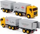 Машинка фура МАЗ с фургоном-прицепом - 47 см (инерция, 4 звука, 2 света) / Полесье