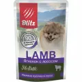 Blitz Holistic Пауч для собак мелких пород с Ягнёнком и Лососем 85гр 85 гр x 12 шт.