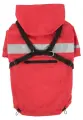 Дождевик для собак PUPPIA Wilderness с капюшоном и шлейкой, красный, XXL (Южная Корея)