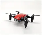 Cкладной карманный мини дрон с камерой S9HW WIFI FPV RED
