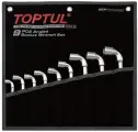 Набор гаечных ключей Toptul GPAQ0901 торцевых 8-19 мм (9 шт, черное полотно)