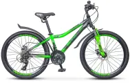 Велосипед STELS Navigator-410 MD 24 21-sp черный/зеленый