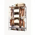Вешалка напольная для одежды WELHOME 4 полки, 173х125х43 см, белый