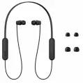 Беспроводные наушники-вкладыши Sony WI-C100, цвет чёрный, до 25 часов работы без подзарядки