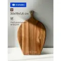 Daniks Доска разделочная деревянная 30х19х1.6 см, с ручкой