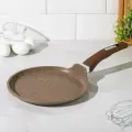 Сковорода блинная Мечта Гранит brown, d=22 см, пластиковая ручка, антипригарное покрытие, коричневый