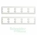 Рамка 5 постов Schneider Electric GLOSSA, горизонтальная, белый GSL000105 2 штуки