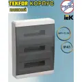 IEK TEKFOR Корпус пласт. ЩРН-П-54 IP41 черн. прозр. дверь TF5-KP12-N-54-41-K01-K03