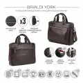 Деловая сумка BRIALDI York (Йорк) relief brown