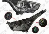 Фара Hyundai Creta 15-20 (Справа/ Галоген/ ДХО) SAT ST-121-1112R | цена за 1 шт